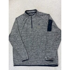 Notre Dame Fighting Irish Colosseum 1/4 Zip Campus‎ Pullover (Men's 2XL) Gray